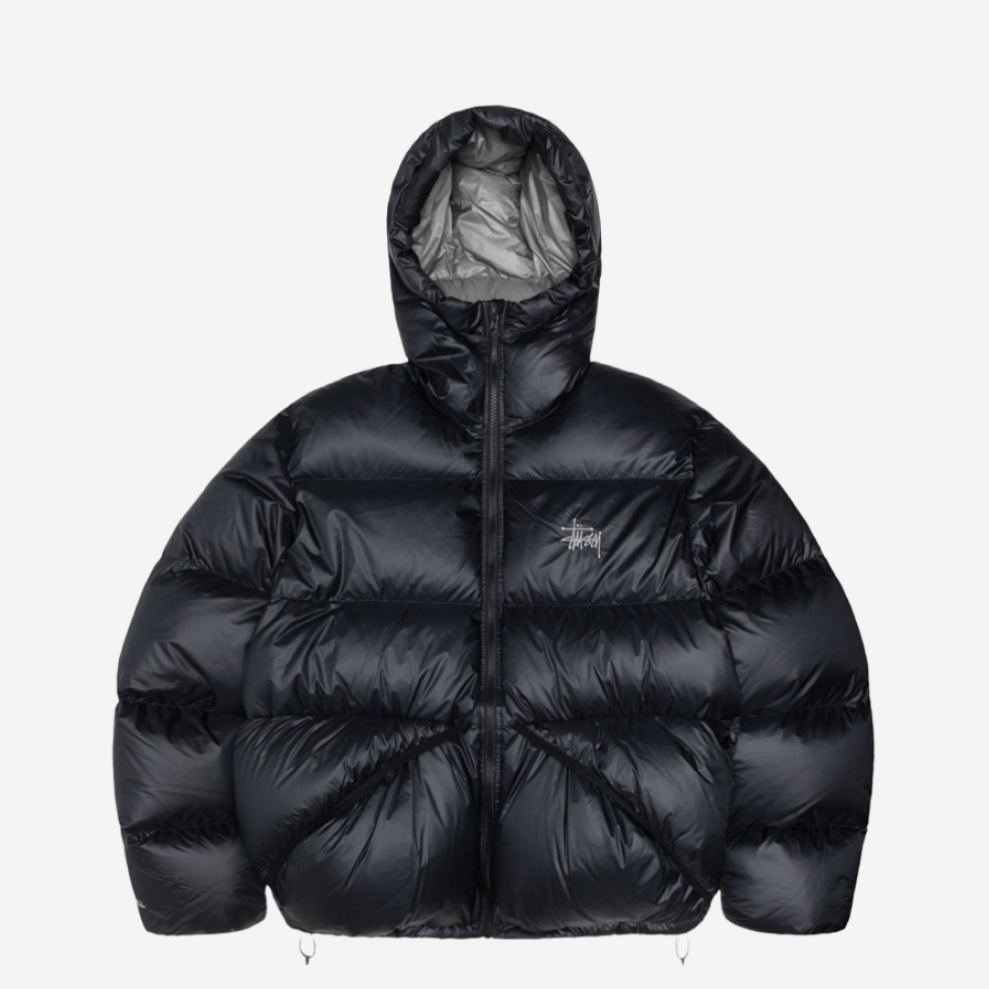 Stussy Down Parka Micro Ripstop Phantom Black 착용 스타일