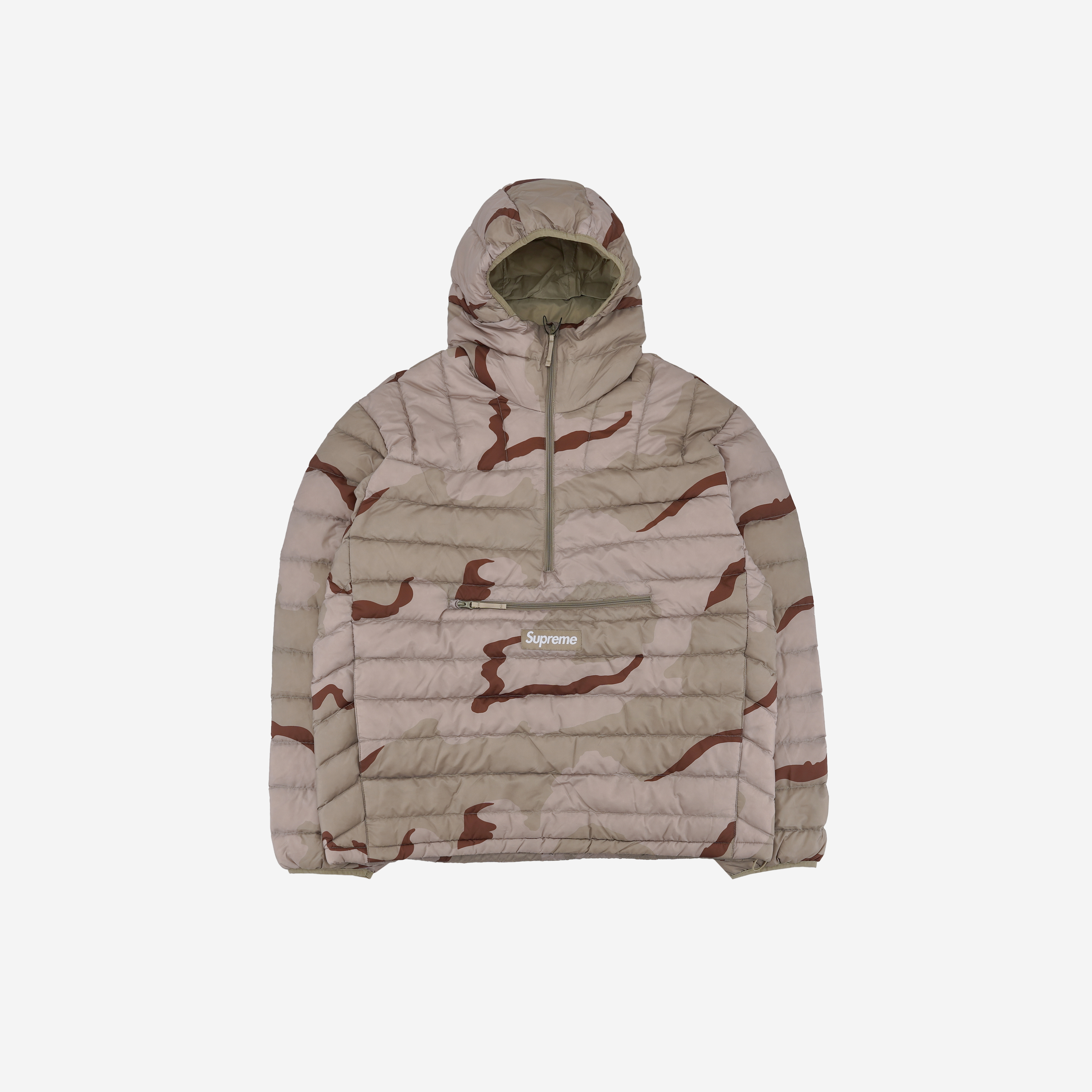Buy Supreme Micro Down Half Zip Hooded Pullover 'Desert Camo