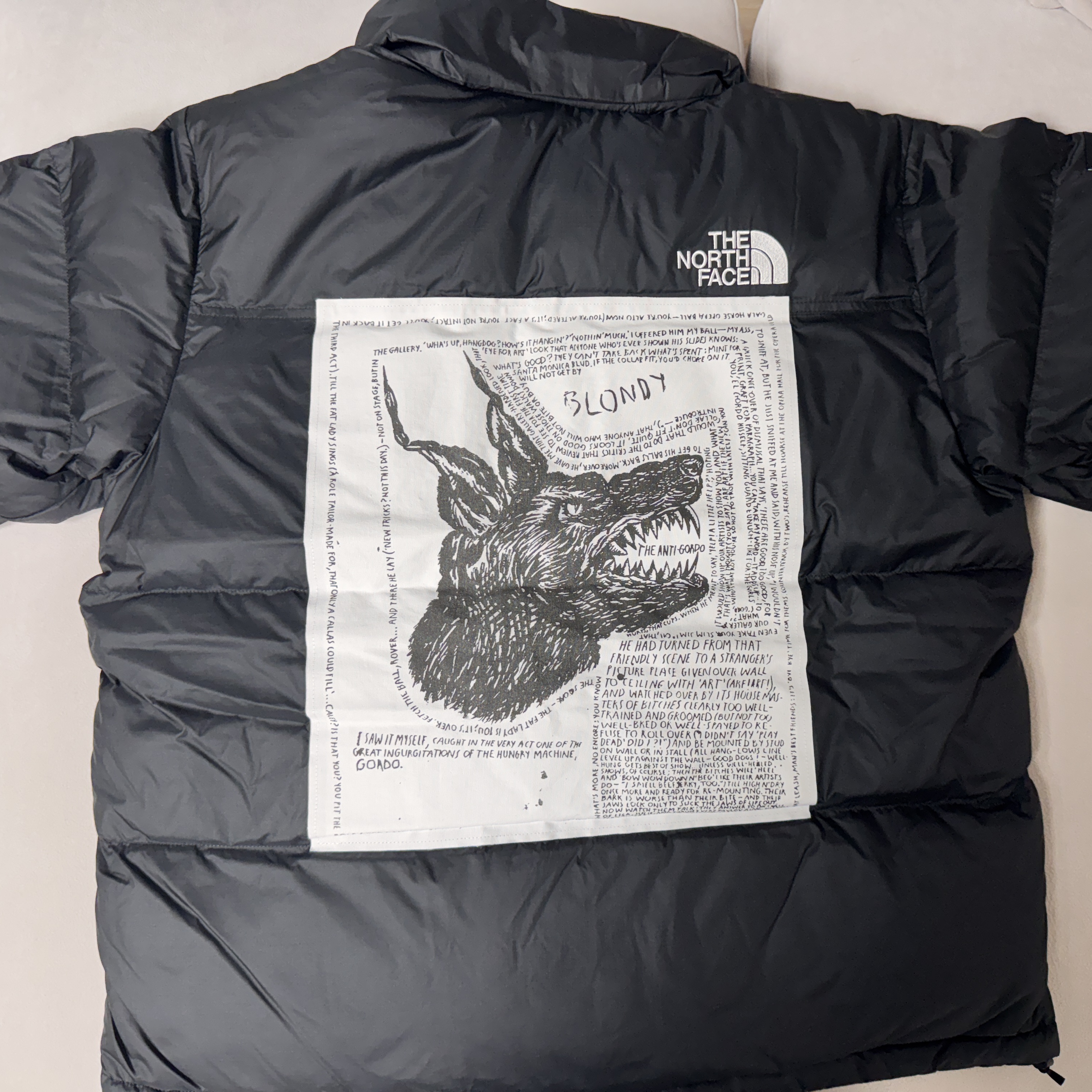 Supreme x The North Face Nuptse Jacket Black - 24FW 착용 스타일