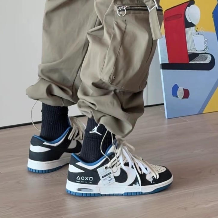 Nike Dunk Low Retro SE Industrial Blue 착용 스타일 - 3