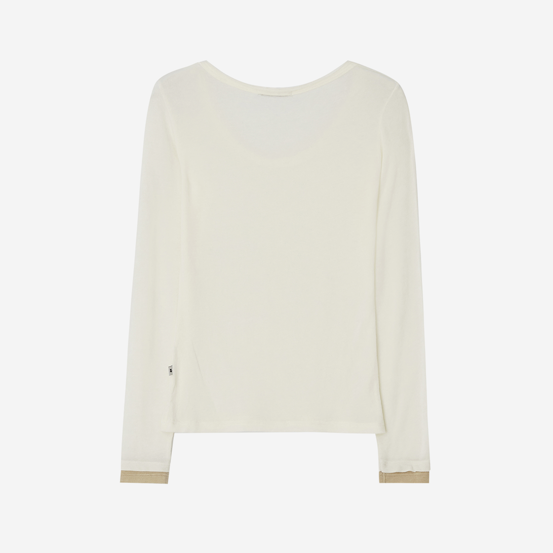 지지지 레이어드 롱슬리브 티셔츠 크림아이보리(zeezeezee Layered Long Sleeve T-Shirt Cream Ivory) - 2