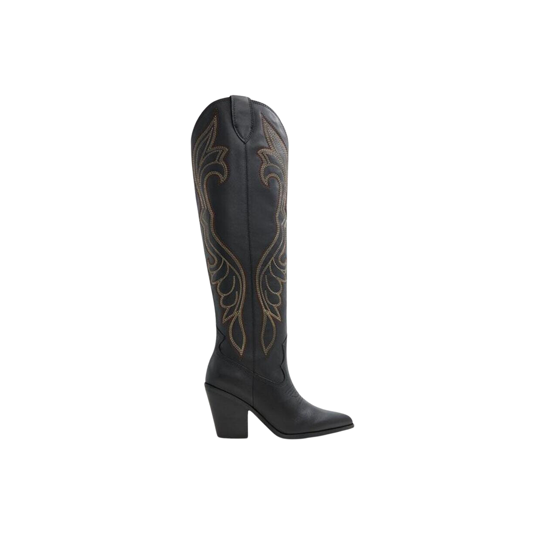 (W) 알도 알라모 니 하이 부츠 블랙((W) Aldo Alamo Knee High Boots Black)