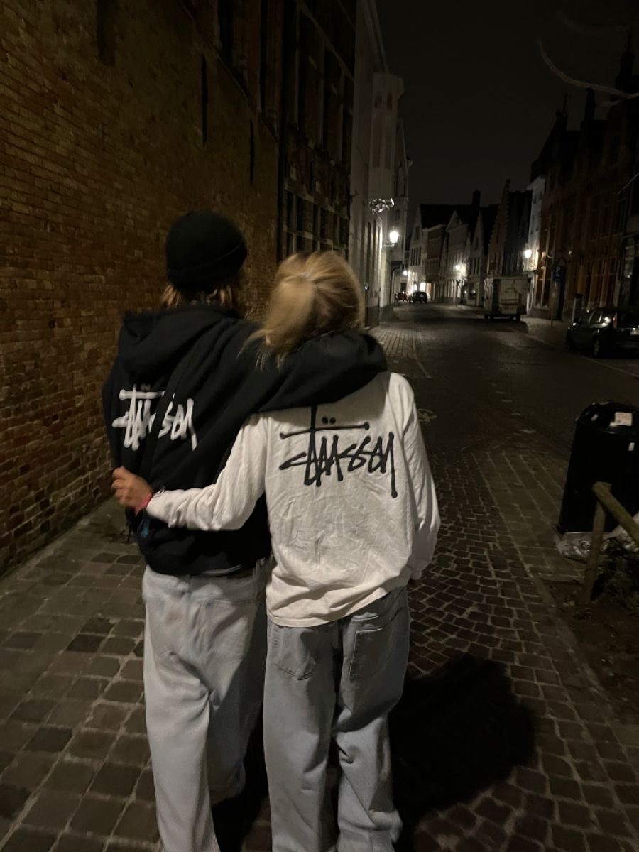 Stussy Stock Seoul Crew Ash Heather, Stussy Stock DSM New York Crew Ash Heather 2021 착용 스타일 - 5