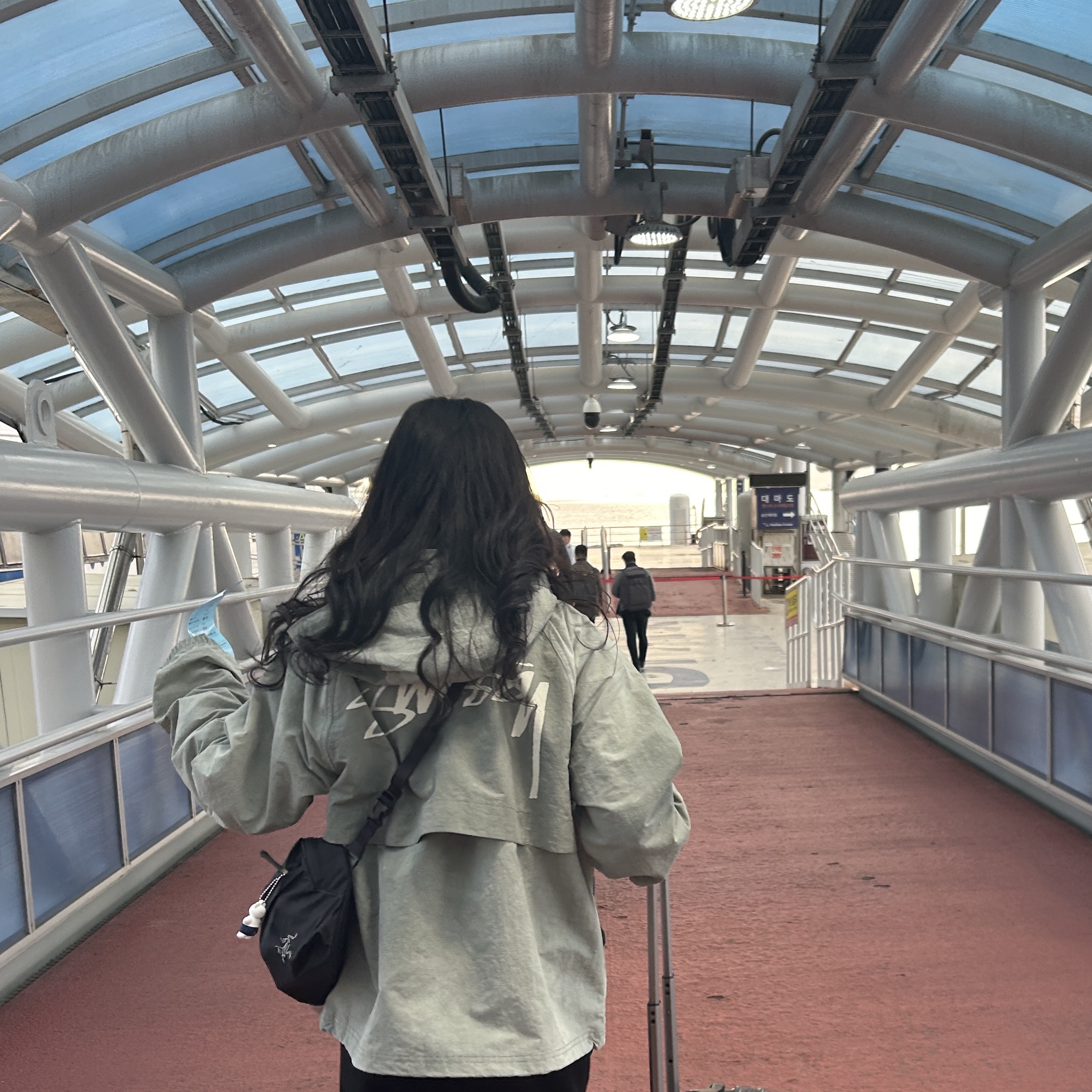 Arc'teryx Heliad 6 Crossbody Bag Black, Stussy Wave Dye Beach Shell Jacket Sage 착용 스타일