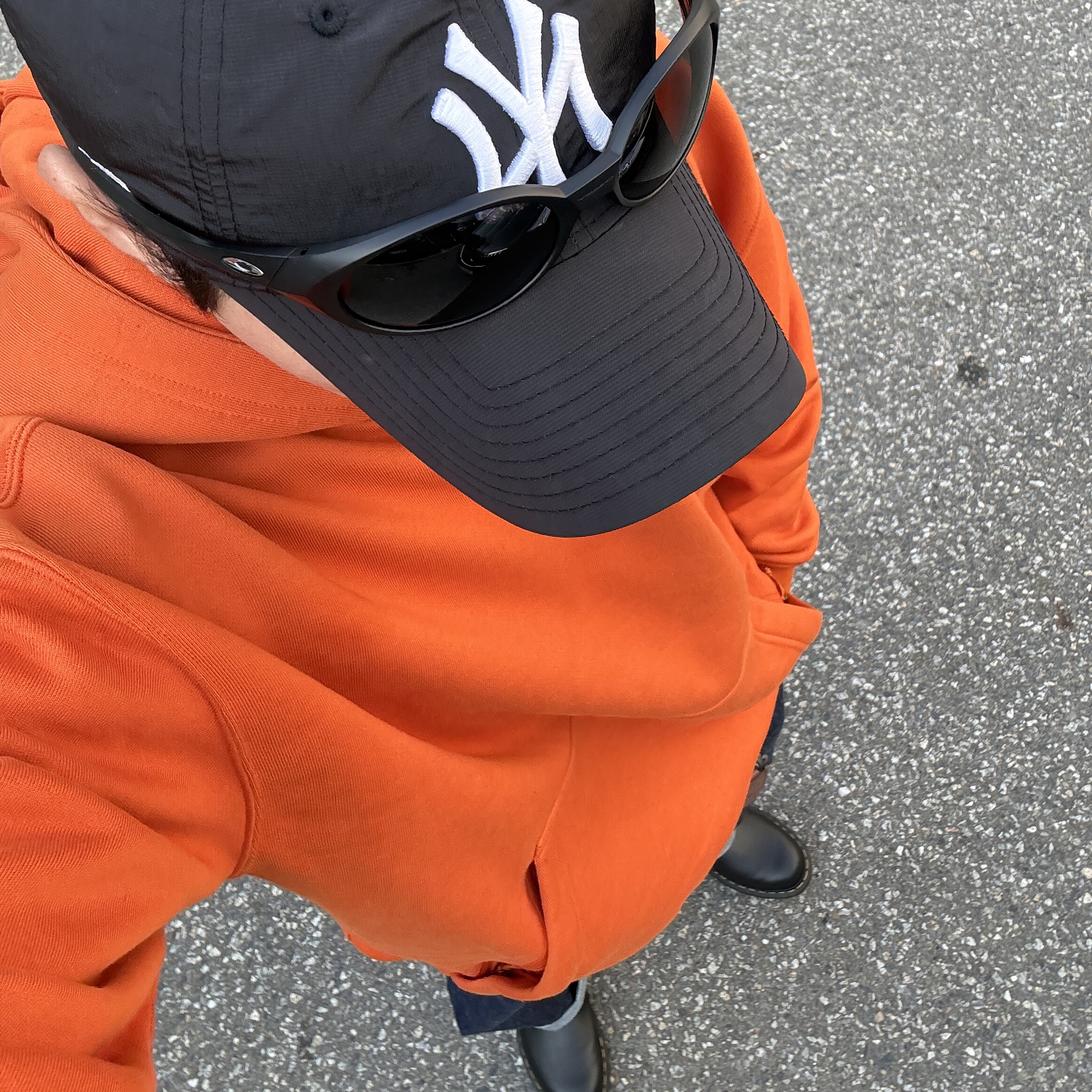 Nike ACG Therma-Fit Fleece Pullover Hoodie Campfire Orange - Asia, Oakley Eye Jacket Redux Matte Black Frame Prizm Grey Lenses High Bridge Fit 착용 스타일 - 2