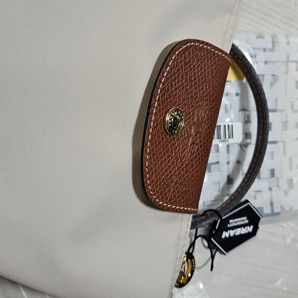 Longchamp Le Pliage Original Handle Pouch Paper 착용 스타일 - 2