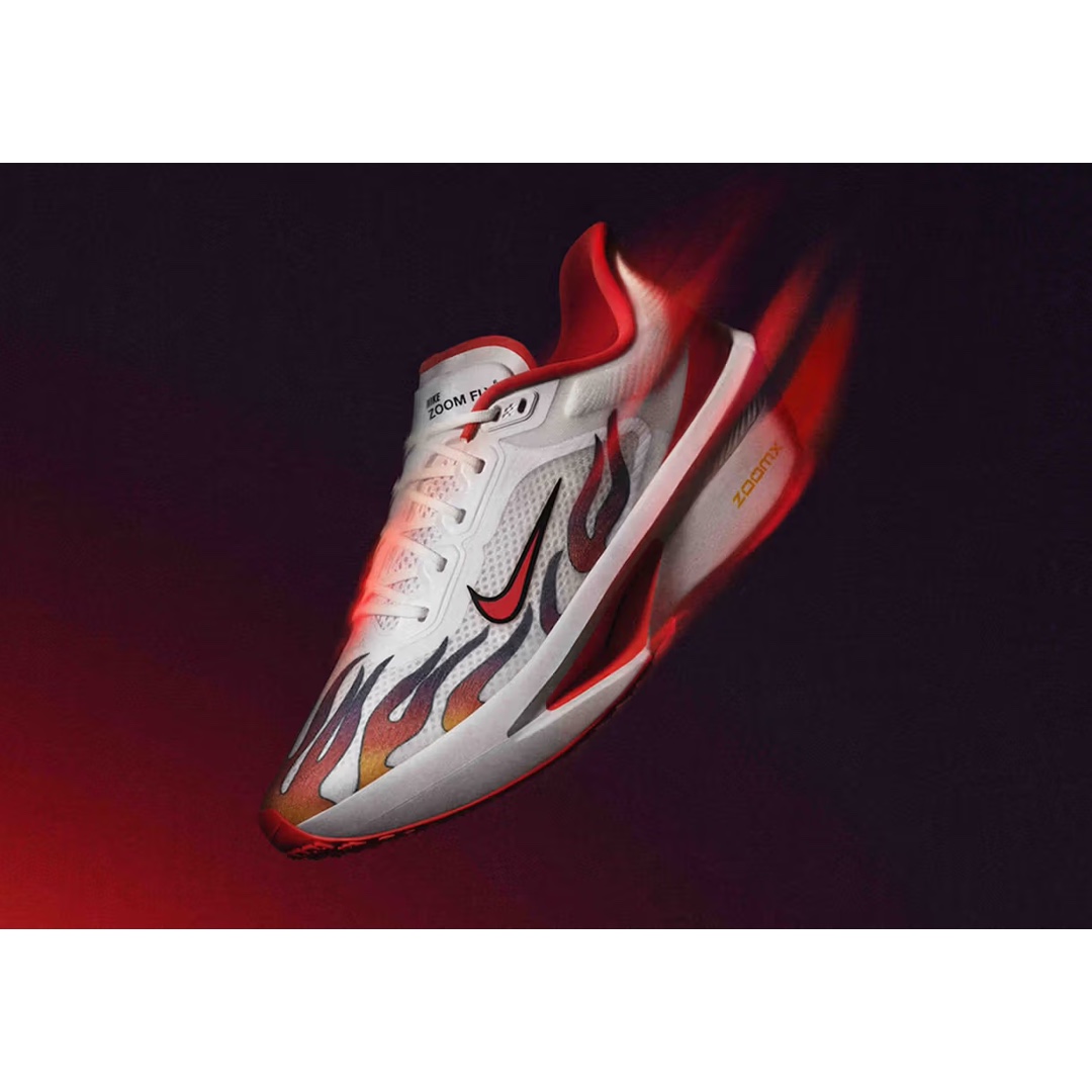 Nike ZoomX Vaporfly Next% 3 PRM White Habanero Red 착용 스타일 - 3