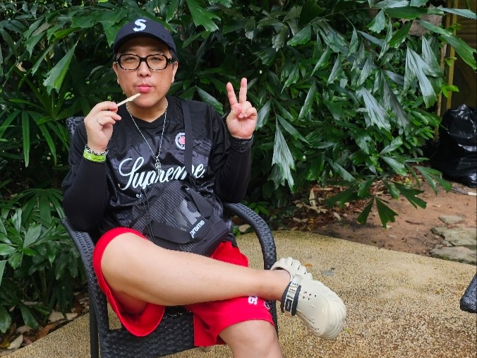 Supreme Seersucker S Logo 6-Panel Black - 24SS, Gentle Monster x Maison Margiela MM114 Black Clear 착용 스타일 - 9