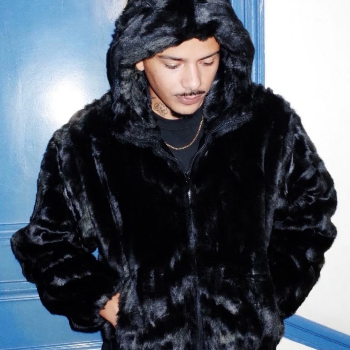 22ss】Supreme Faux Fur Hooded Coat / L Supreme Faux Fur Hood