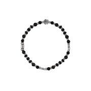 Scudo Shell Obsidian Karen Beads Bracelet