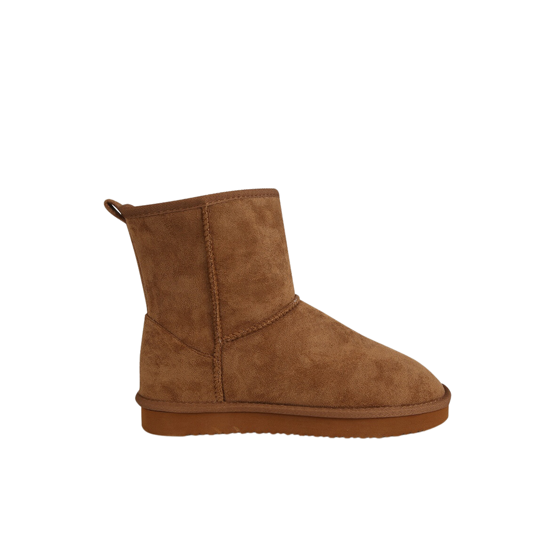 (W) 슈펜 코지 스웨이드 퍼 미드 부츠 카멜((W) Shoopen Cozy Suede Fur Mid Boots Camel) - 1
