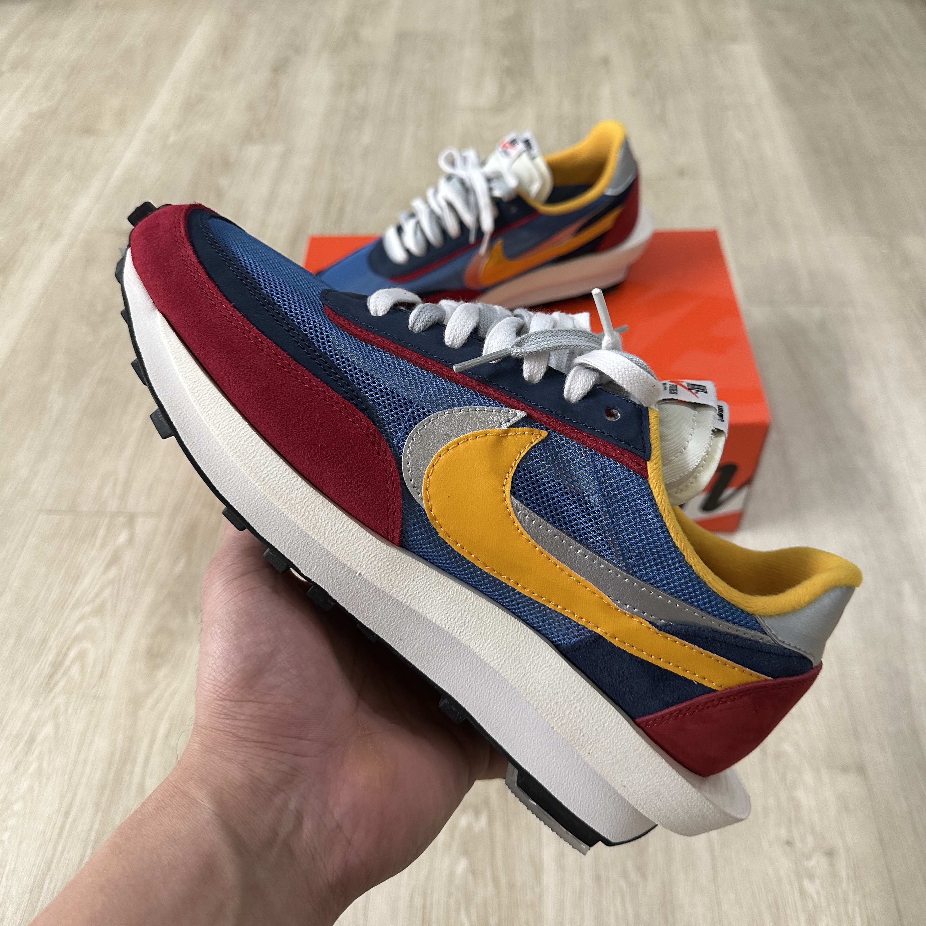 Nike x Sacai LDWaffle Summit White, Nike x Sacai LDWaffle Black 착용 스타일 - 3