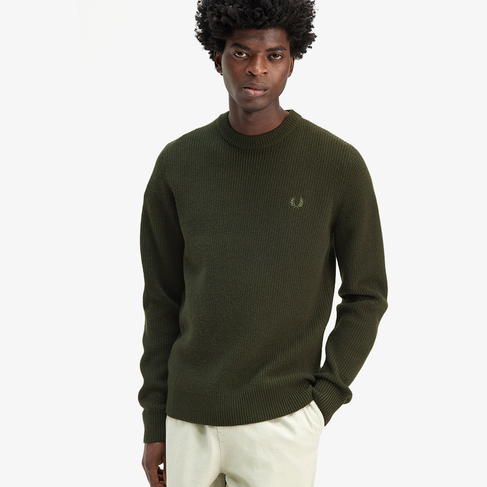 프레드페리 램스울 니트 헌팅그린(Fred Perry Lambswool Knit Hunting Green) - 4
