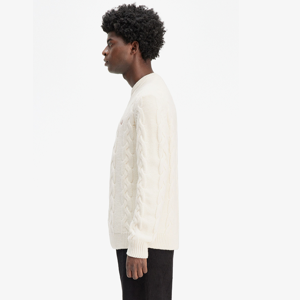 프레드페리 청키 케이블 니트 스웨터 에크루(Fred Perry Chunky Cable Knit Ecru) - 3