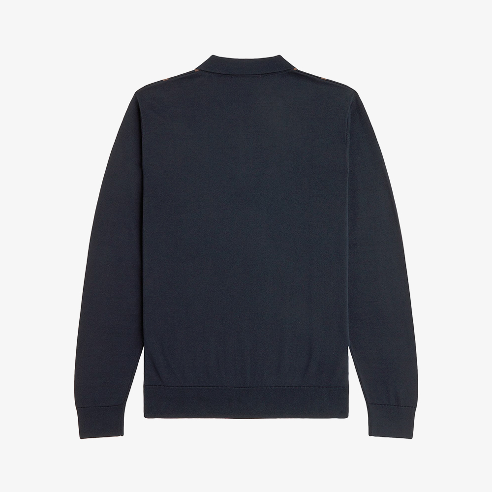 프레드페리 버티컬 스트라이프 니트 셔츠 네이비(Fred Perry Vertical Stripe Knitted Shirt Navy) - 6