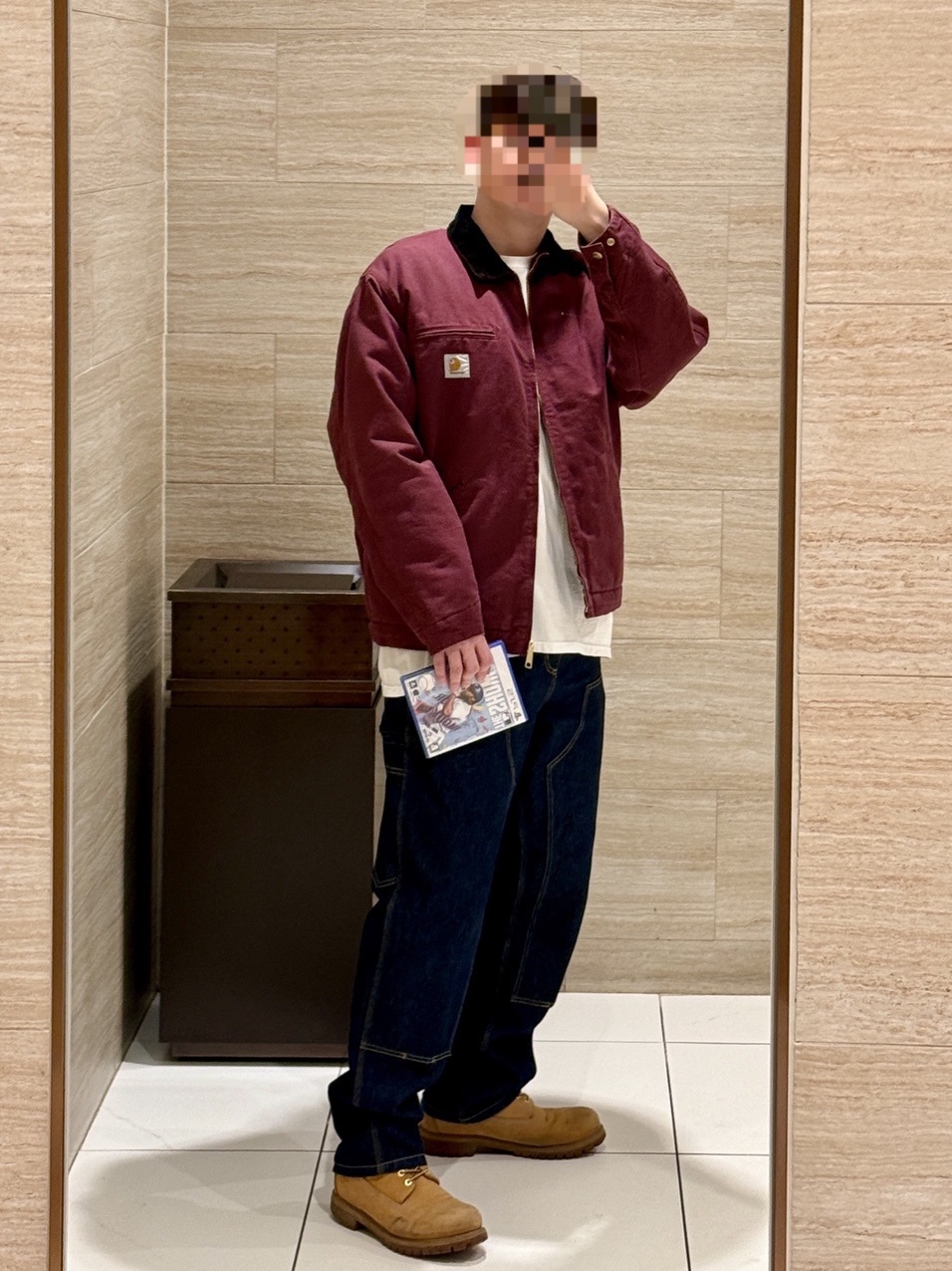 Timberland Premium 6 inch Waterproof Boot Wheat Nubuck - Wide, Supreme Box Logo T-Shirt White - 23FW 착용 스타일