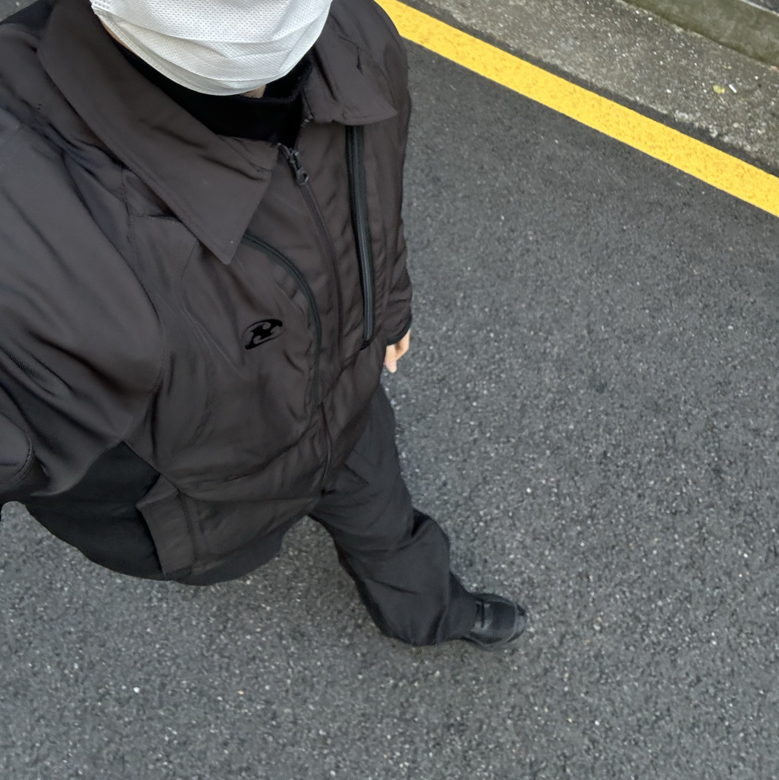 Sansan Gear Paneled Twill Jacket Dark Brown - 24FW 착용 스타일