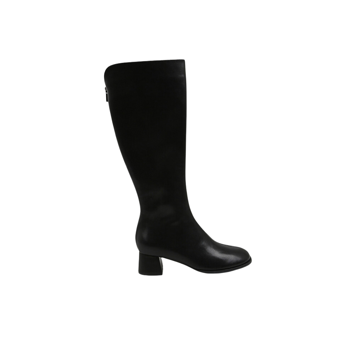 (W) 슈펜 x 쭈언니 슬림핏 레더 롱부츠 4.0 블랙 - 와이드((W) Shoopen x Jju Unni Slim Fit Leather Long Boots 4.0 Black - Wide)