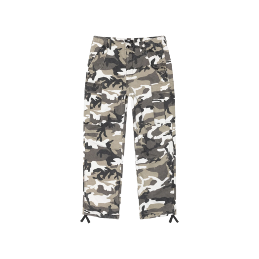Stussy Ripstop Military Cargo Pants Ripstop Snow Camo