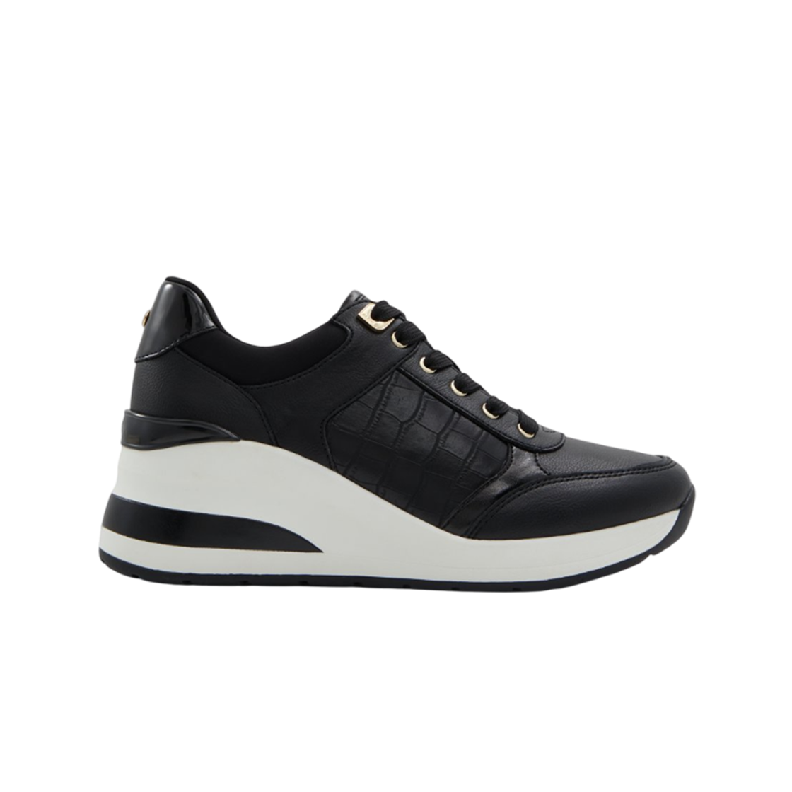 (W) 알도 아이코니스텝 스니커즈 블랙((W) Aldo Iconistep Sneakers Black)