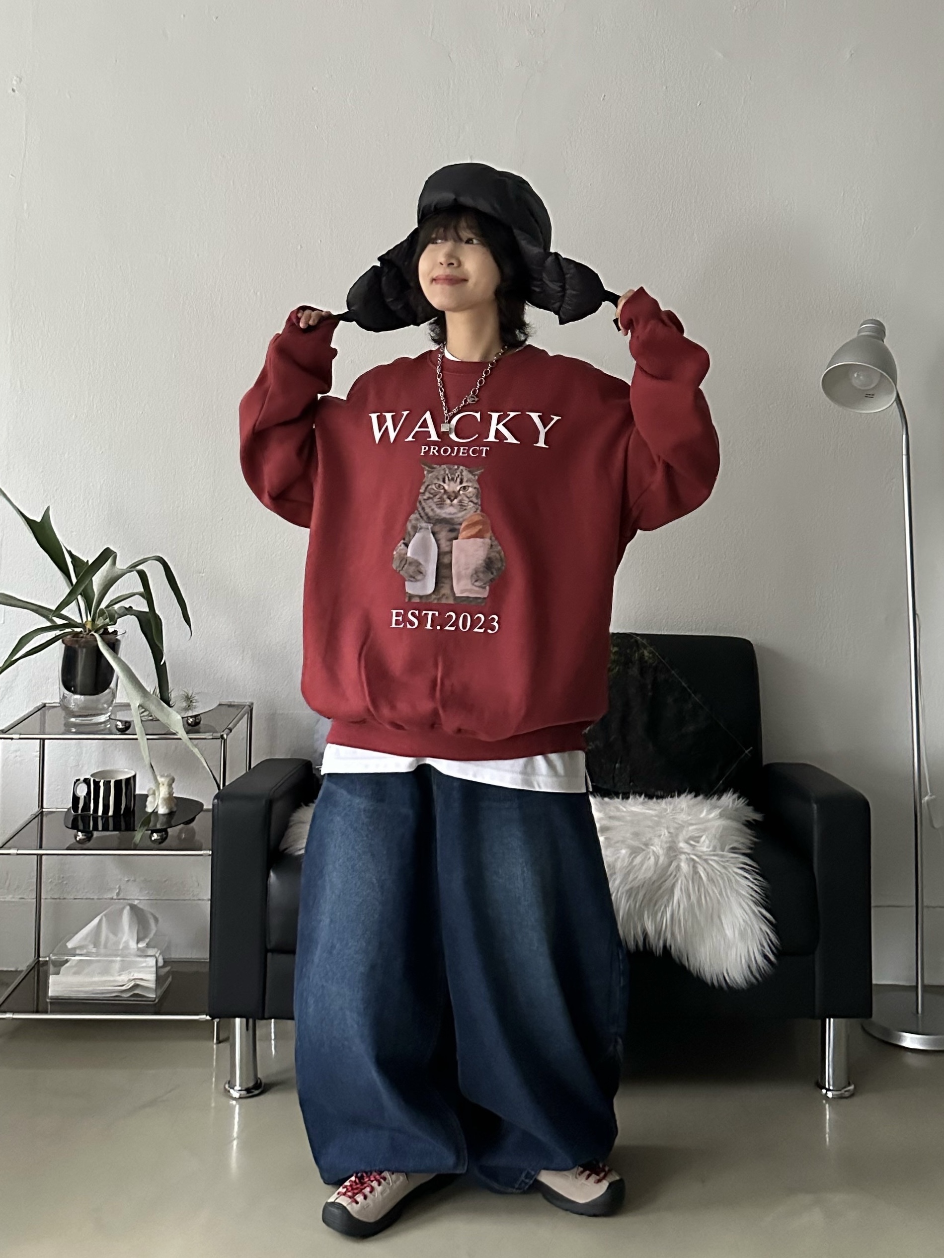 (W) Keen Jasper Suede Sneakers Silver Mink 착용 스타일 - 1
