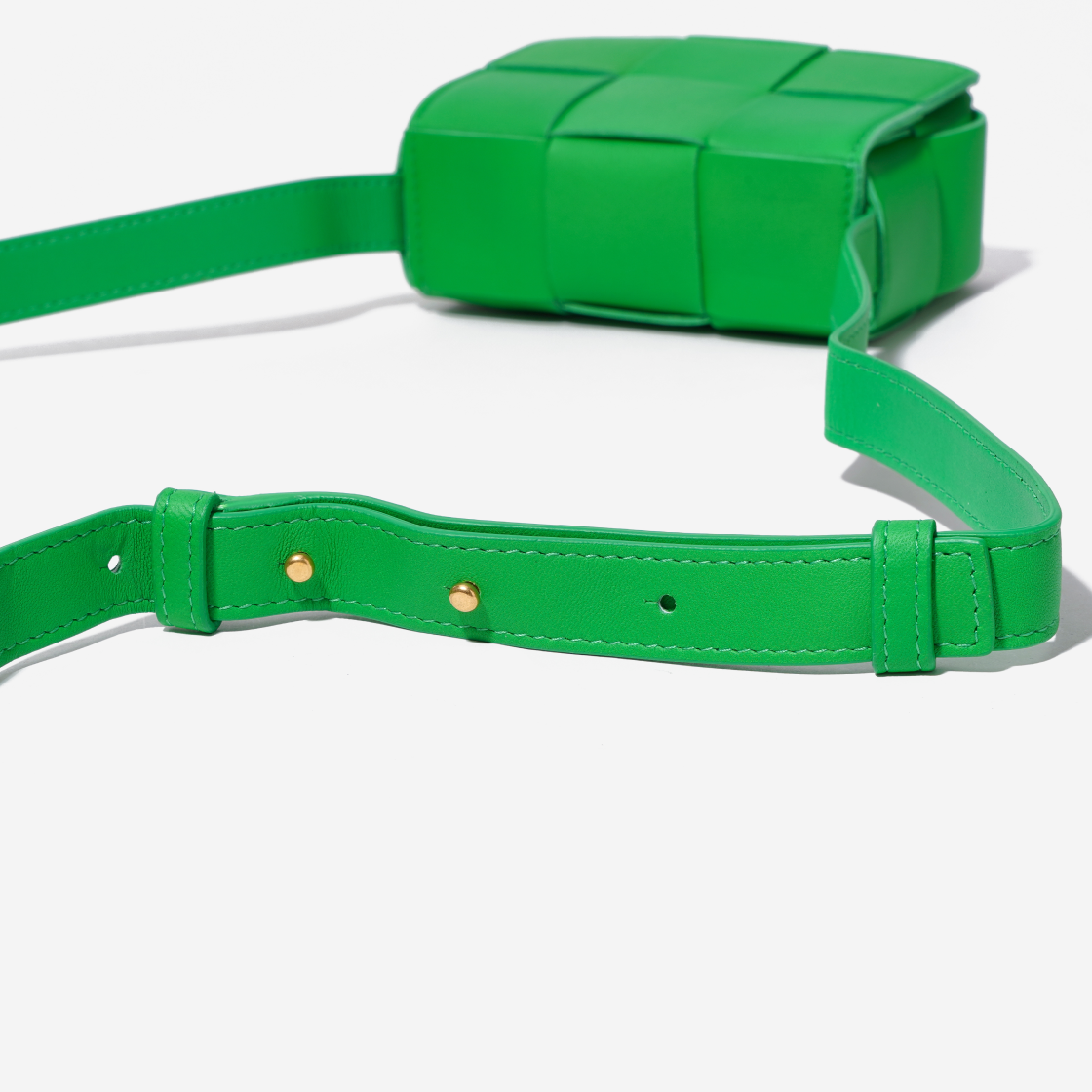 666688VMAY13722 Bottega Veneta Mini Leather Cassette Parakeet - #5