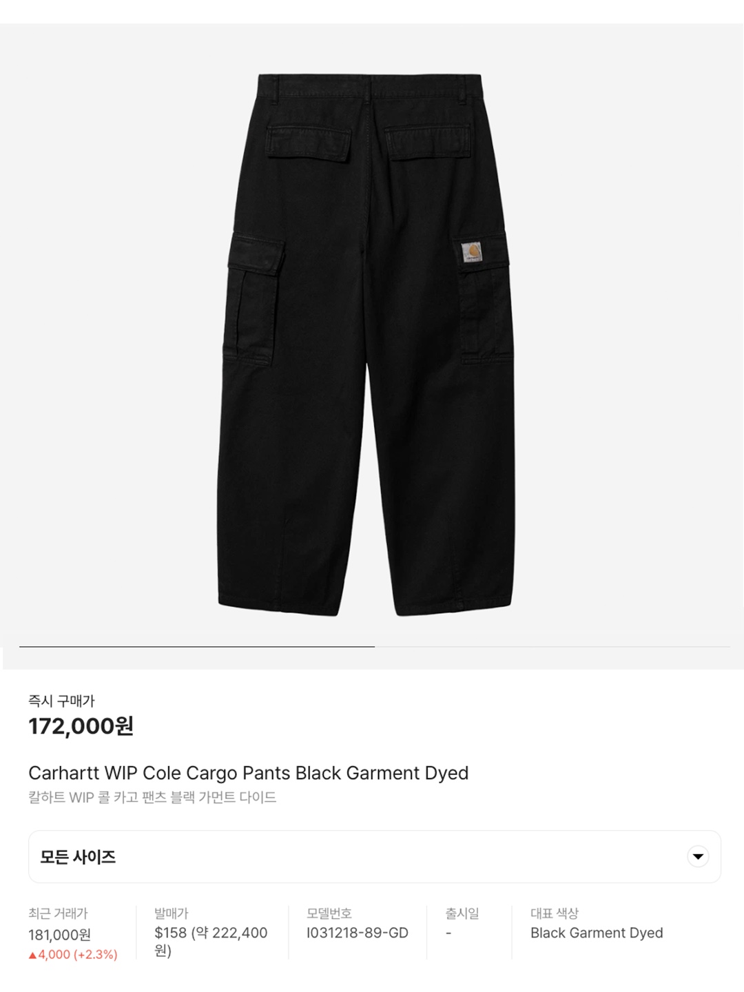 Wapworks Wide Safety Cargo Pants Black, Project G/R Oversized Convertible Cargo Pants Coated Black 착용 스타일 - 5