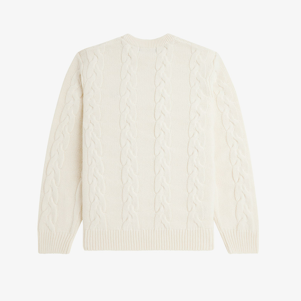 프레드페리 청키 케이블 니트 스웨터 에크루(Fred Perry Chunky Cable Knit Ecru) - 6