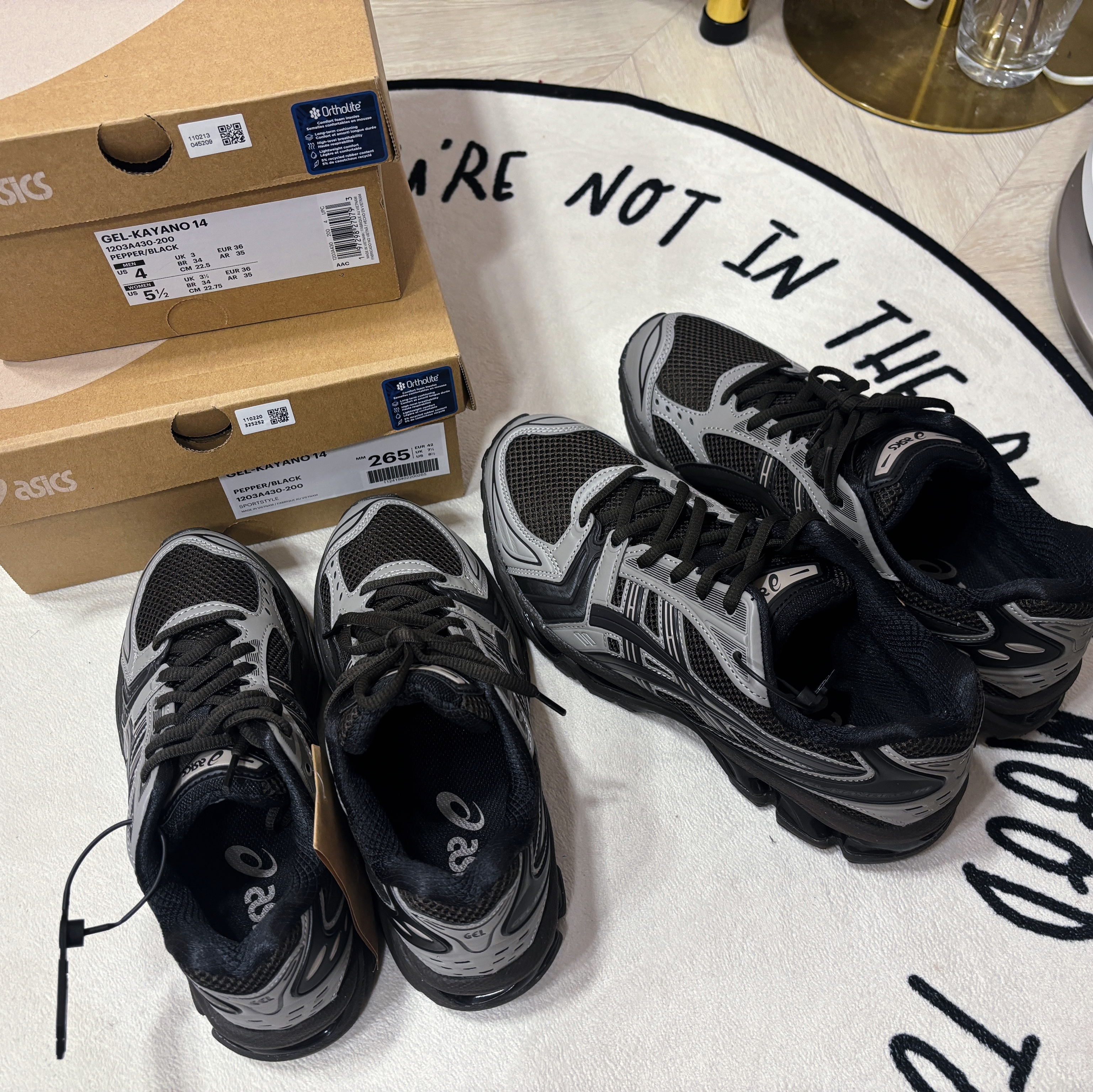 Asics x Atmos x Undermycar Gel-Kayano 14 Pepper Black 착용 스타일