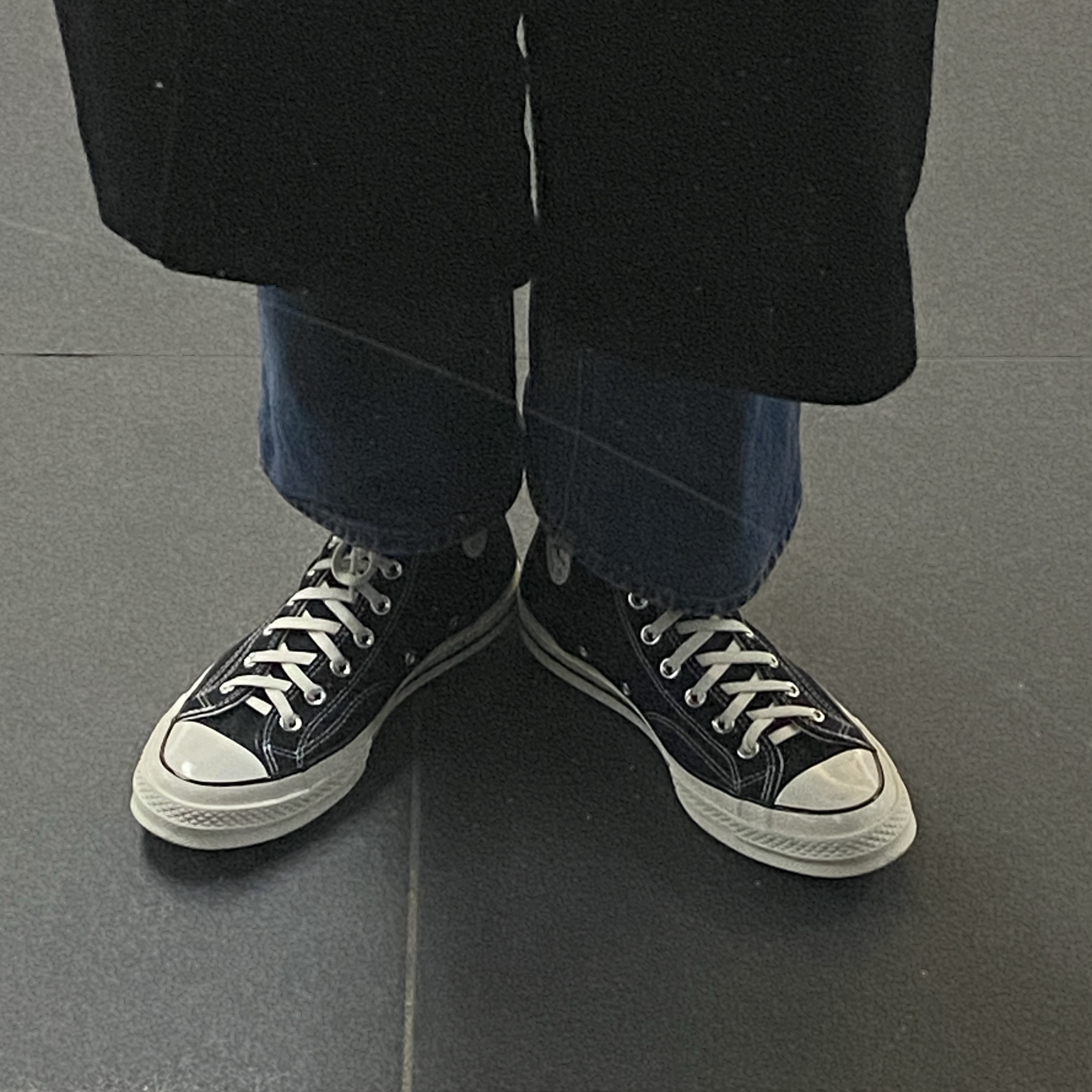 Converse Chuck 70 Hi Black 착용 스타일 - 2