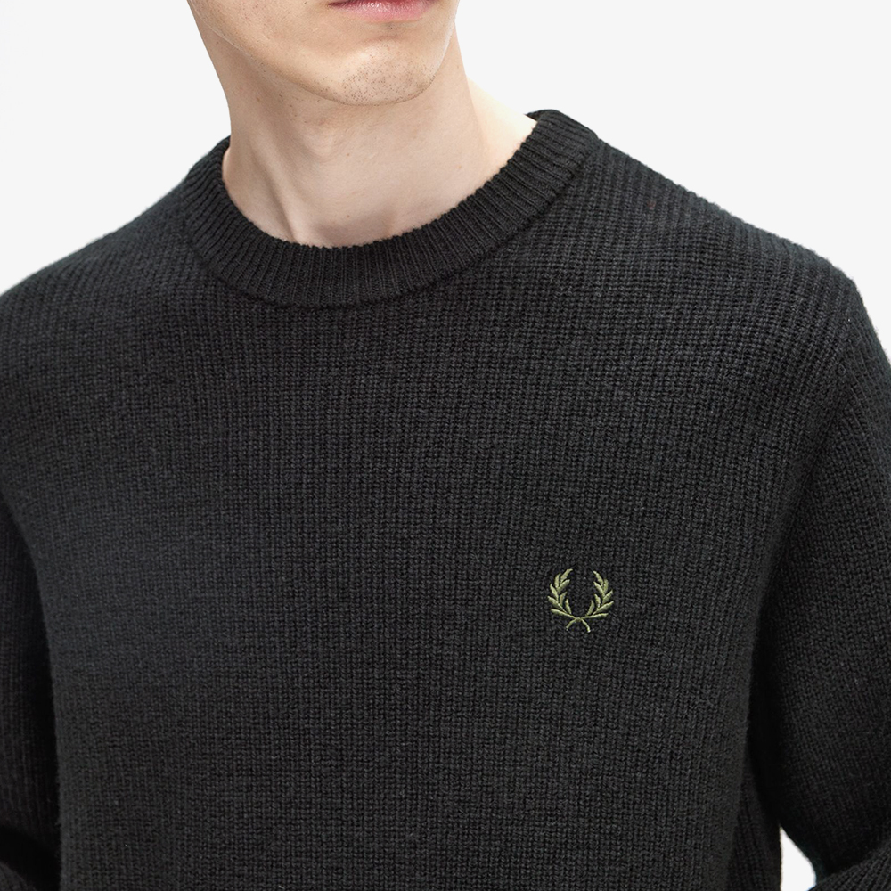 프레드페리 램스울 니트 블랙(Fred Perry Lambswool Knit Black) - 4