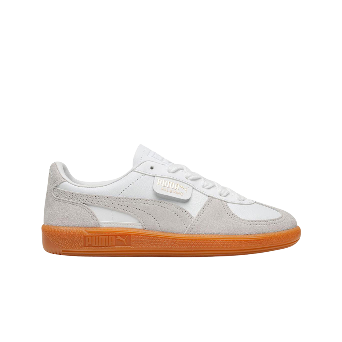 푸마 팔레르모 레더 화이트 글레이셜 그레이(Puma Palermo Leather White Glacial Gray)