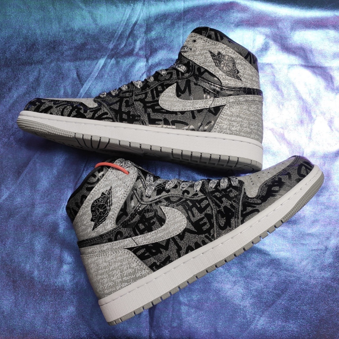 (GS) Nike Dunk High Black and White 착용 스타일 - 2
