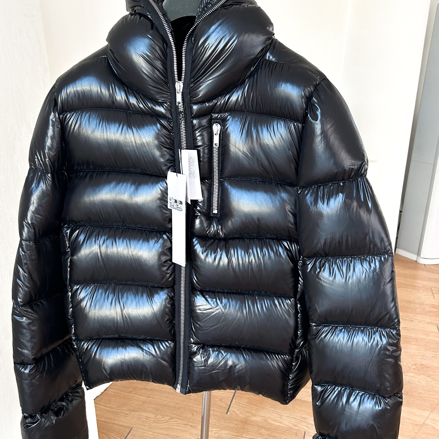 Rick Owens Porterville Sealed Padded Jacket Black 착용 스타일 - 1