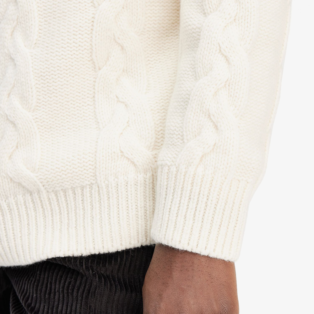 프레드페리 청키 케이블 니트 스웨터 에크루(Fred Perry Chunky Cable Knit Ecru) - 5