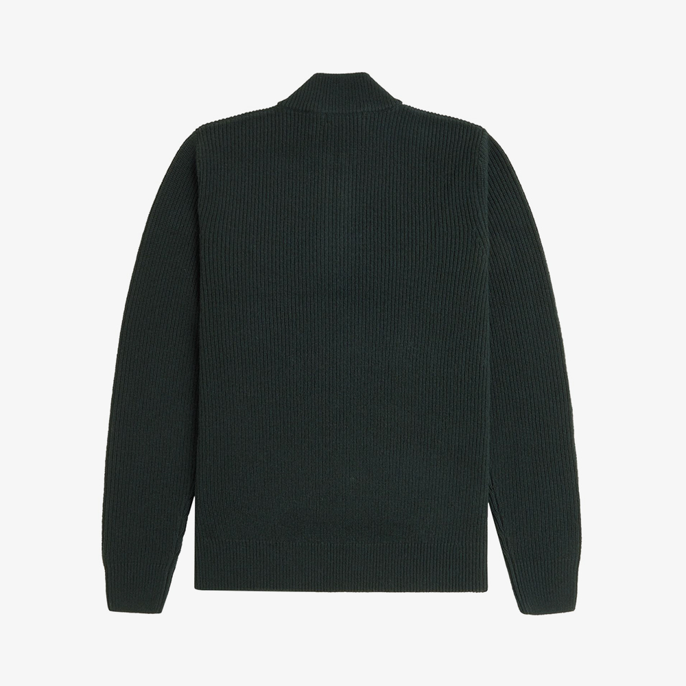 프레드페리 텍스쳐드 하프 집 니트 나이트그린(Fred Perry Textured Half Zip Knit Night Green) - 6