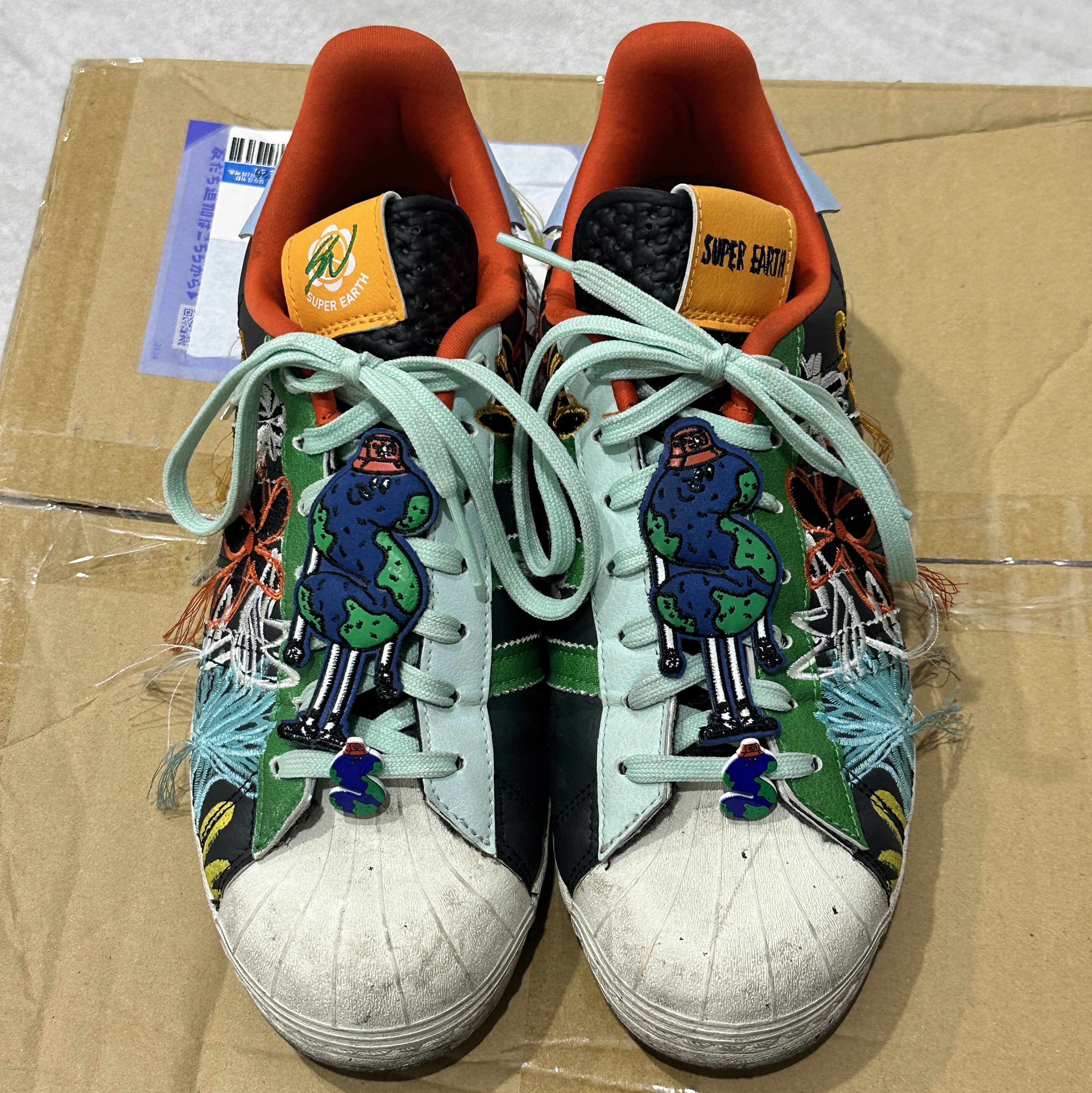 Adidas x Sean Wotherspoon Superstar Superearth Black 착용 스타일 - 1