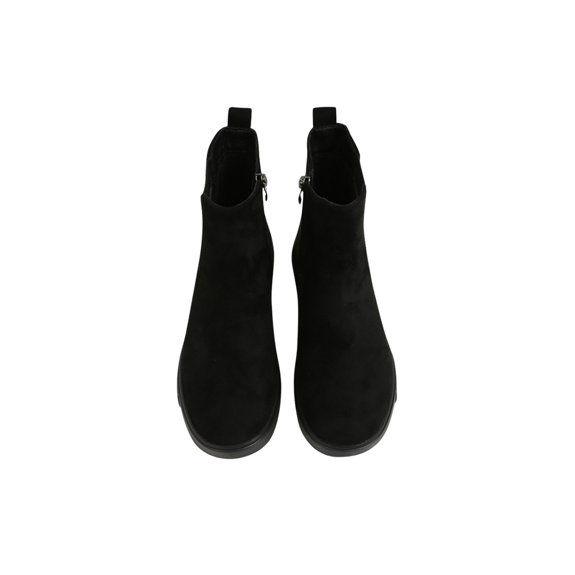 (W) 슈펜 컴포트 스웨이드 첼시 부츠 블랙 스웨이드((W) Shoopen Comfort Suede Chelsea Boots Black Suede) - 2