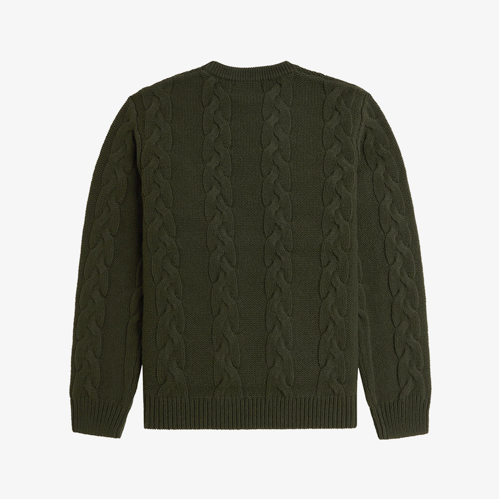 프레드페리 청키 케이블 니트 스웨터 헌팅그린(Fred Perry Chunky Cable Knit Hunting Green) - 6