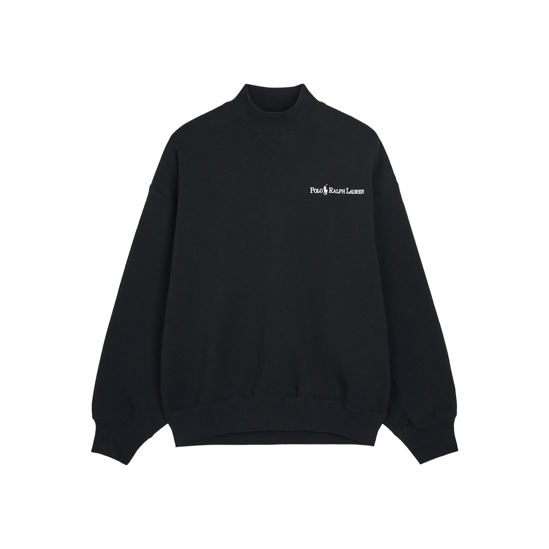[30%적립] 폴로 랄프 로렌 우먼 로고 플리스 모크넥 블랙 - 24FW([30%적립] Polo Ralph Lauren Women Logo Fleece Mockneck Black - 24FW)