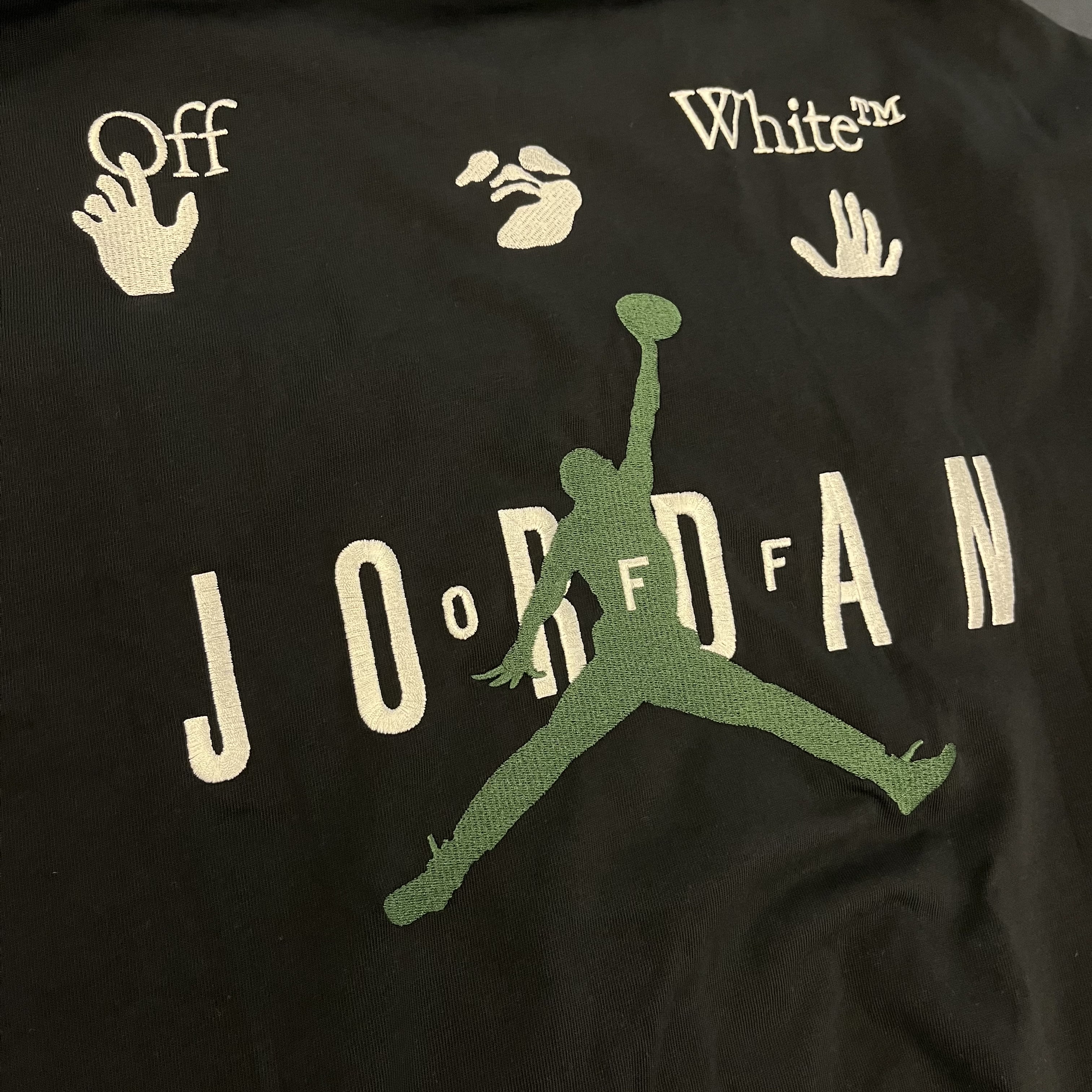 Jordan x Off-White S/S T-Shirt Black - Asia 착용 스타일