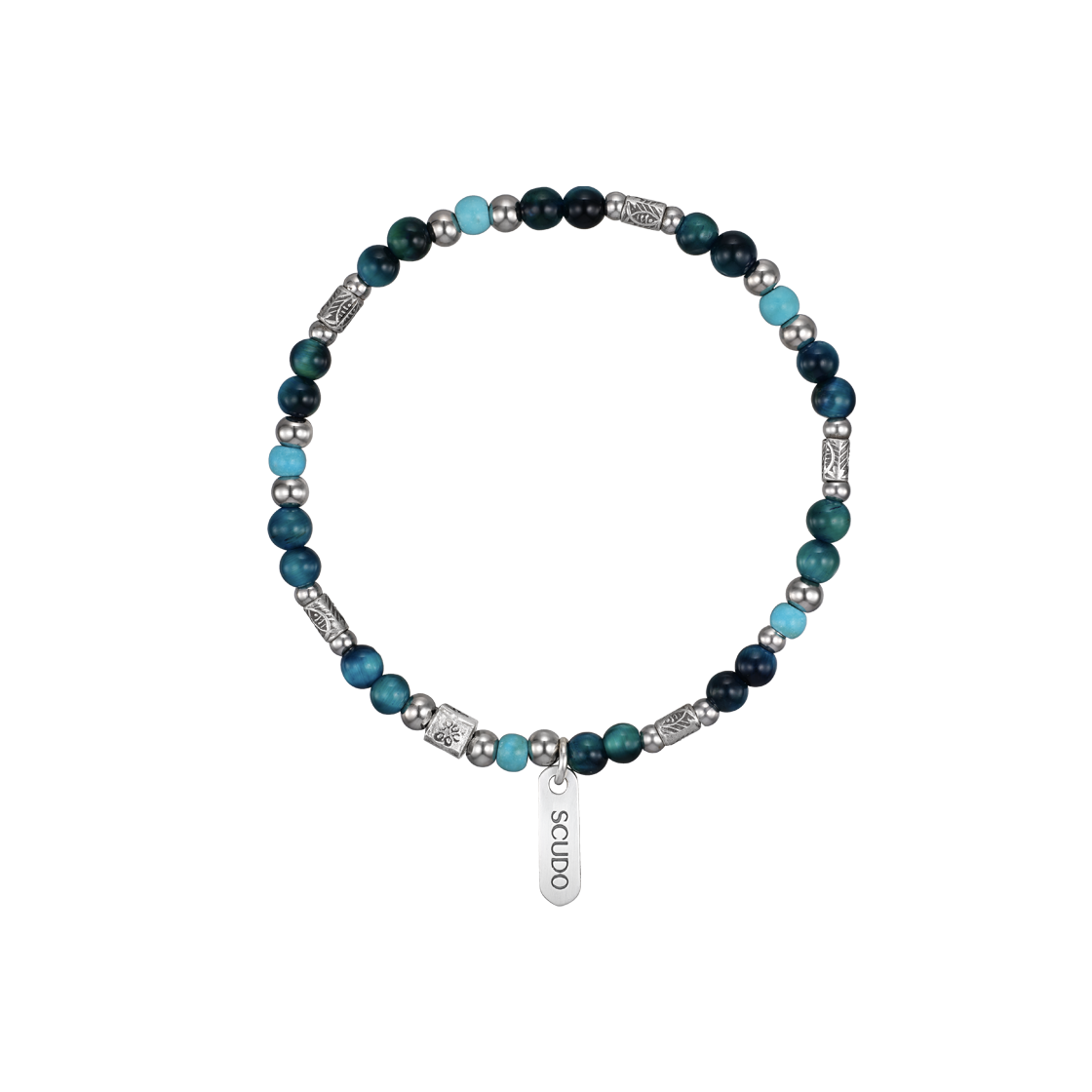 스쿠도 카렌 비즈 브레이슬릿 오션 블루(Scudo Karen Beads Bracelet Ocean Blue)