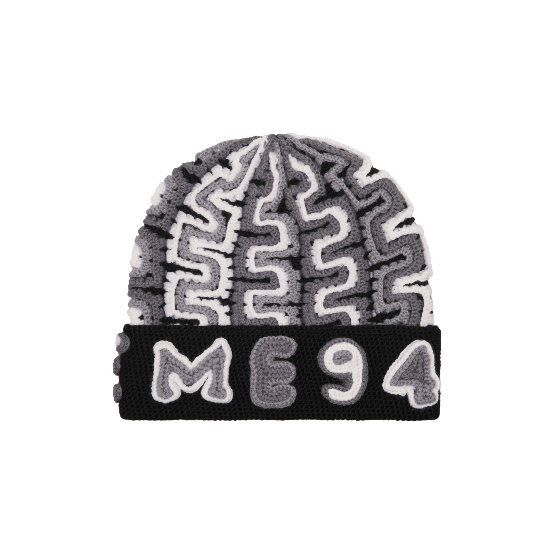 Supreme Yarn 及ぼし Applique Beanie Black ビーニー