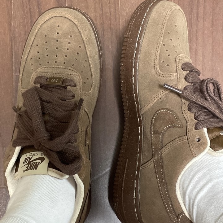 (W) Nike Air Force 1 '07 Cacao Wow 착용 스타일 - 1