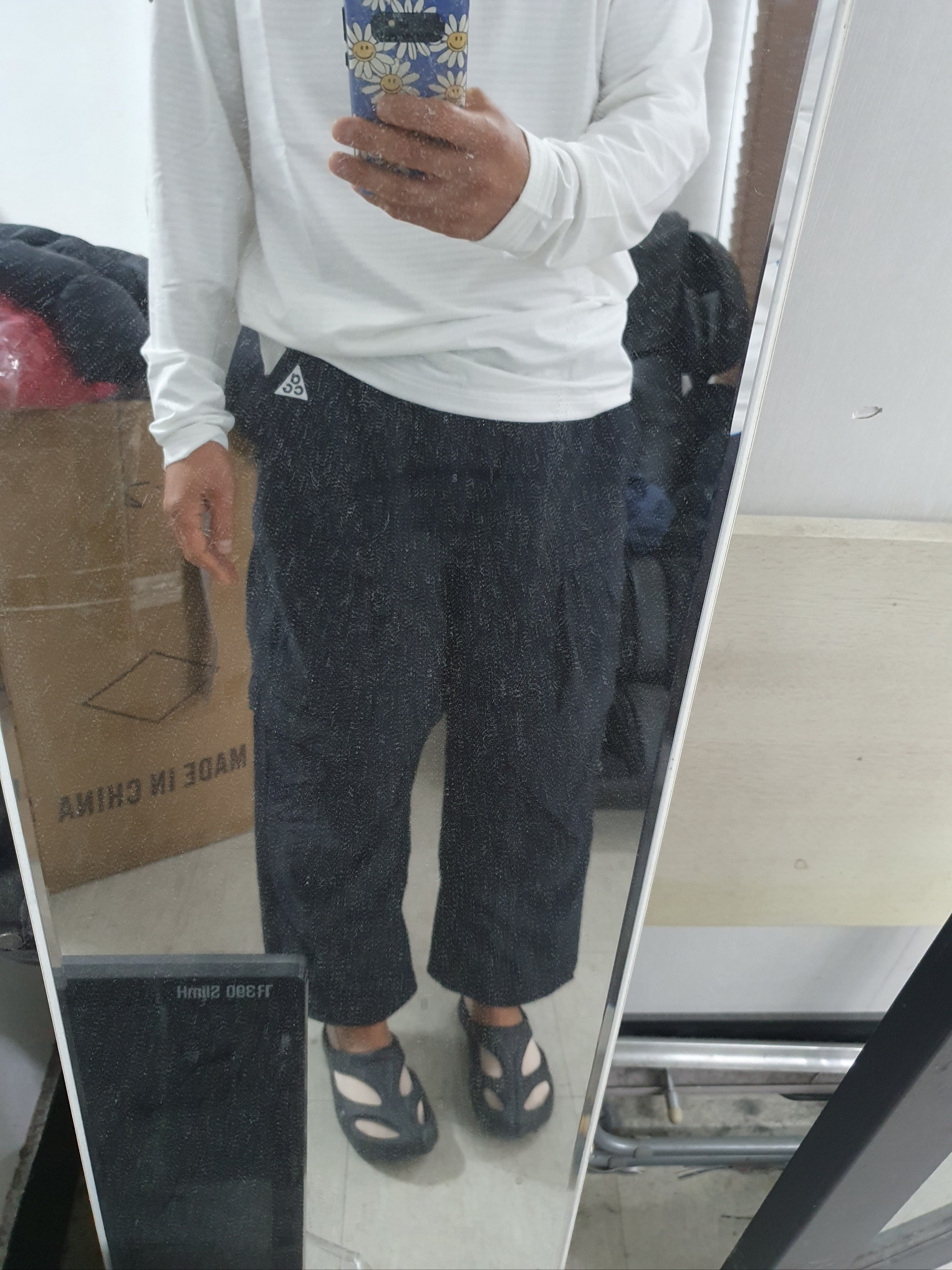 Nike ACG Smith Summit Cargo Pants Black Anthracite - Asia 착용 스타일