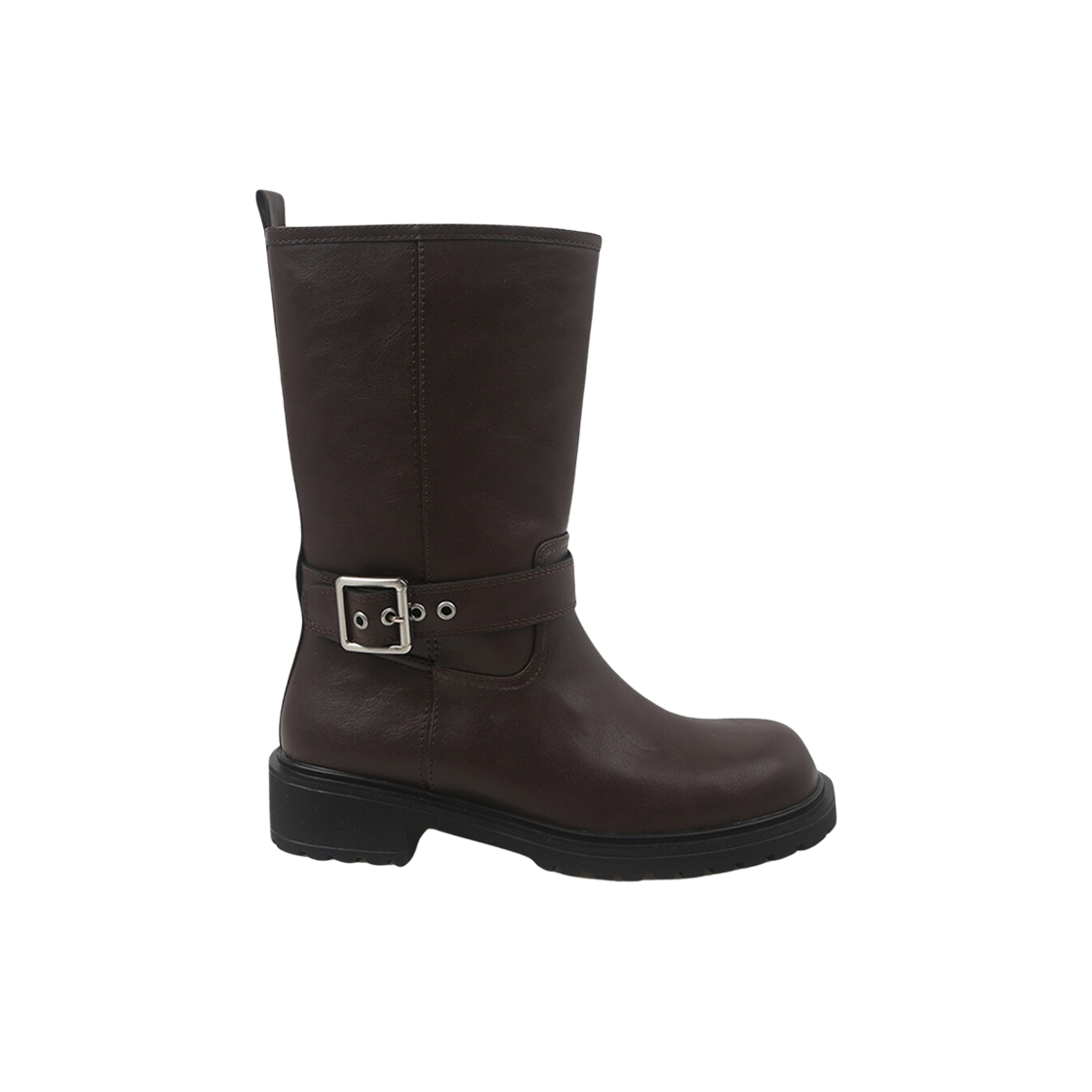 (W) 슈펜 버클 미드 부츠 4.0 브라운((W) Shoopen Buckle Mid Boots 4.0 Brown)