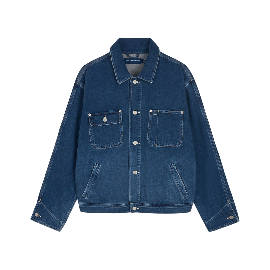 KM4DJABRLD3BL [30%적립] Polo Ralph Lauren American Flag Polo Sports Denim Jacket Edgemere - 24FW