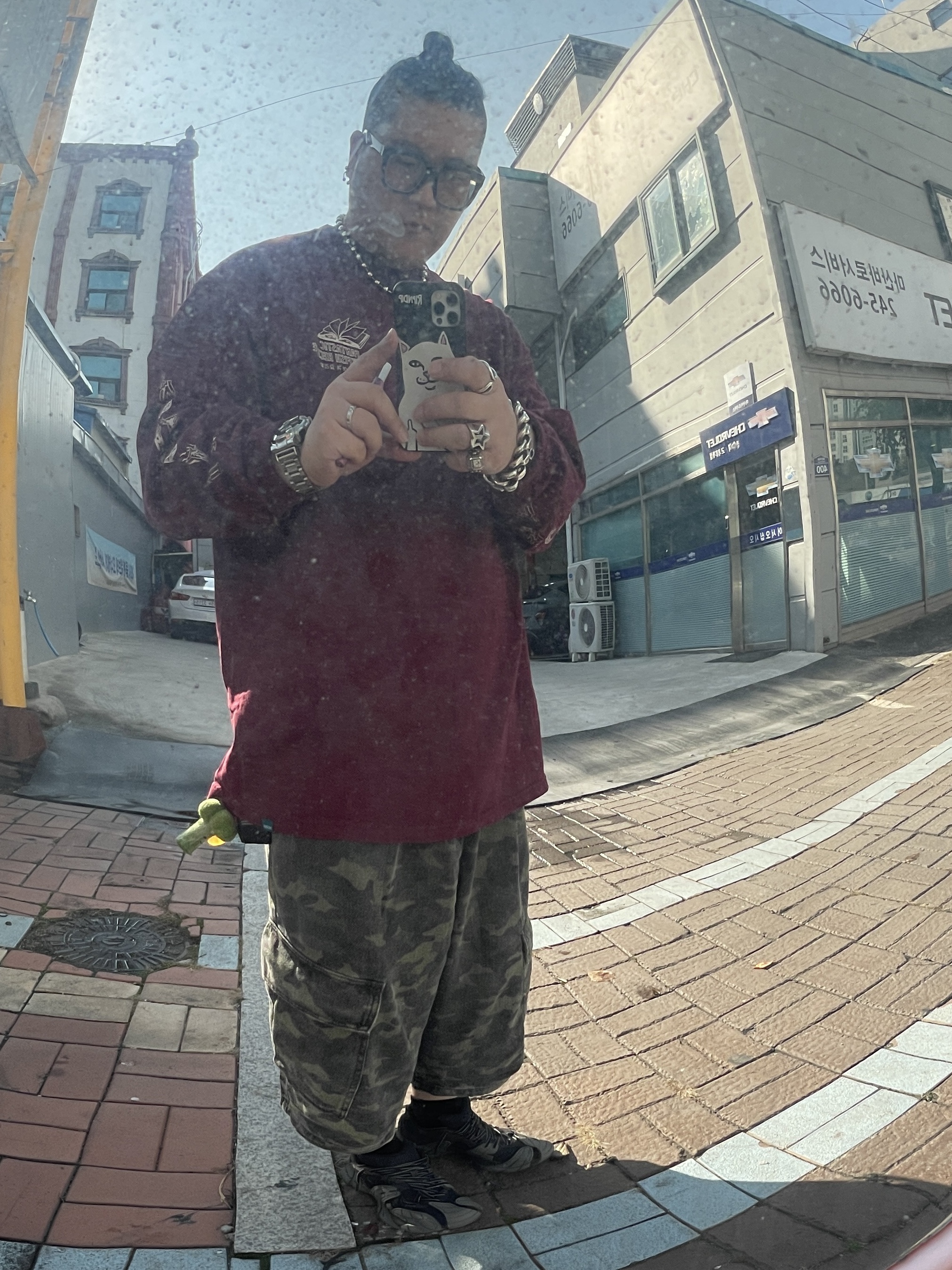 Camper Tormenta Black Gray 착용 스타일