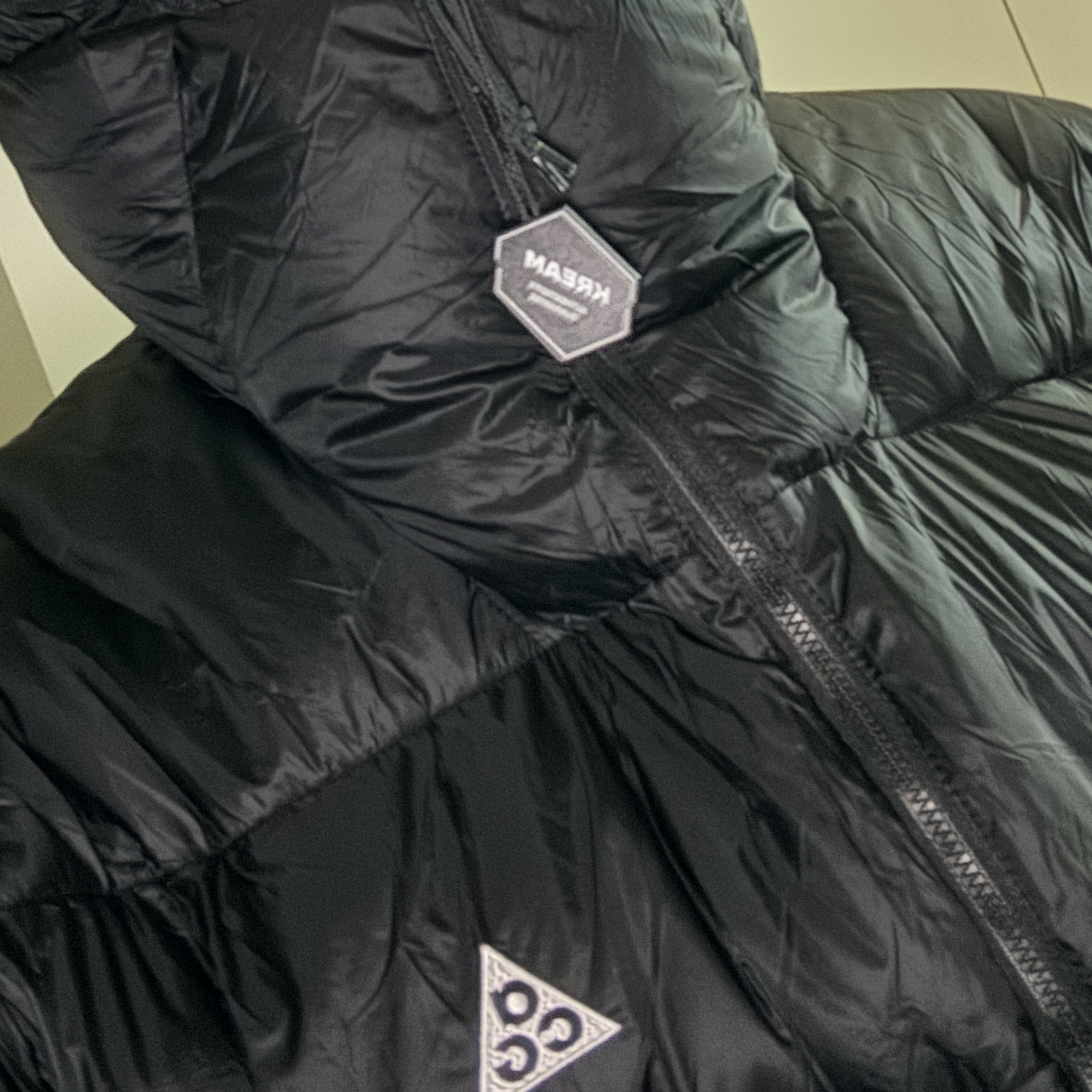 Nike ACG Therma-Fit ADV Lunar Lake Puffer Jacket Black - Asia 착용 스타일