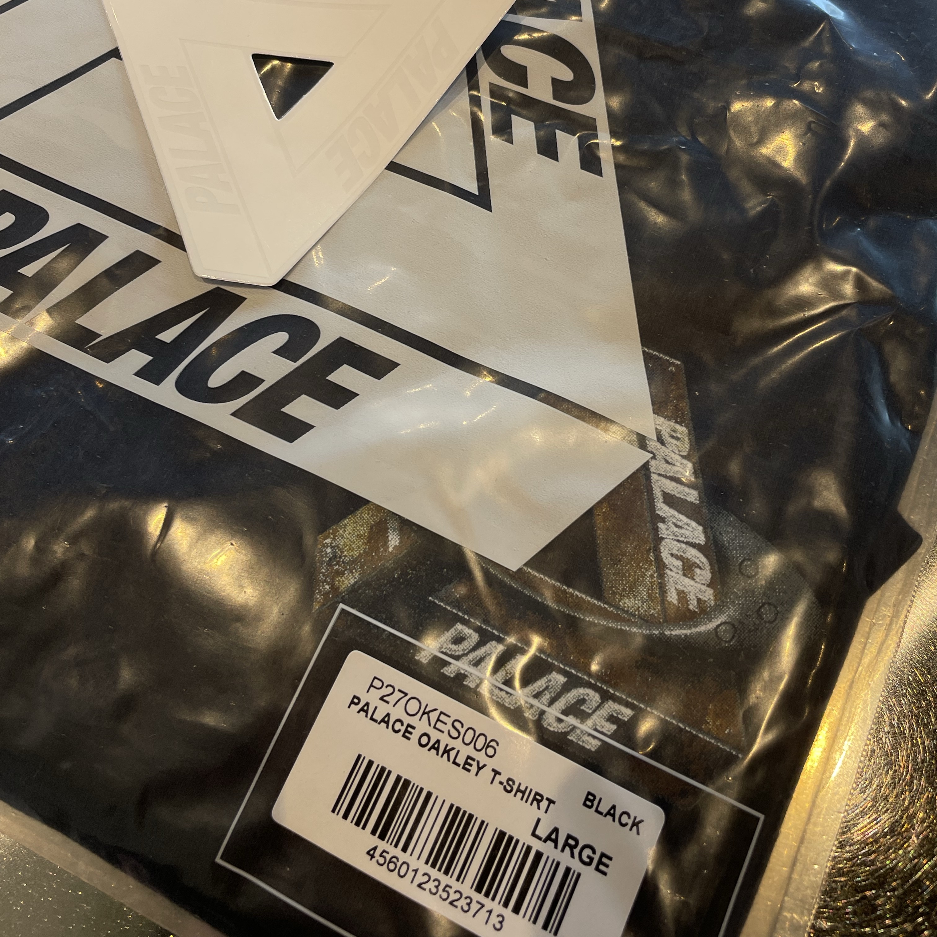 Palace x Oakley T-Shirt Black - 24FW 착용 스타일 - 2
